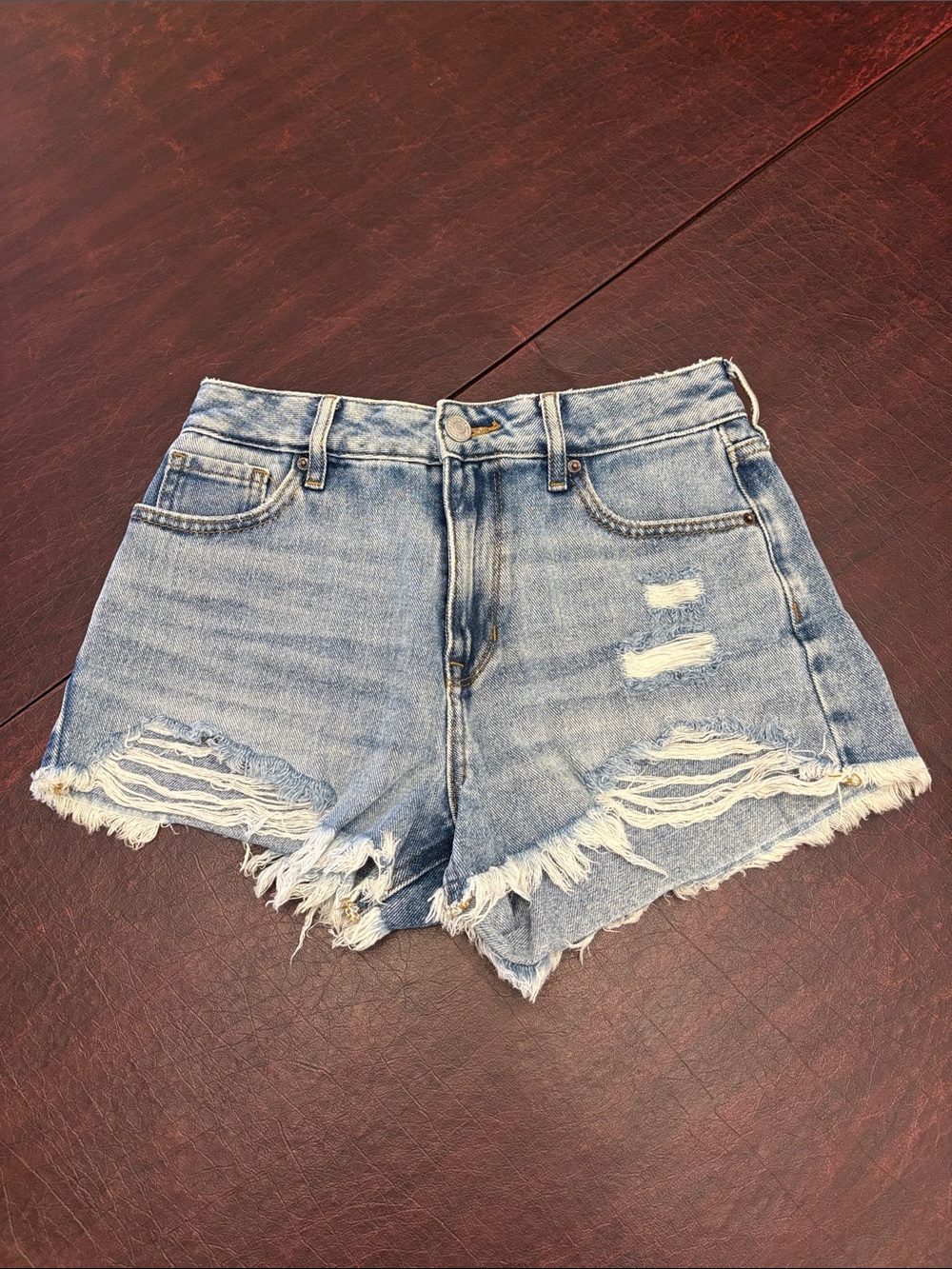 PacSun High Rise Festival Denim Shorts